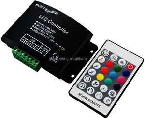 RGBW LED контроллер с RF пульт ДУ с 24 кнопками - Product Image 1