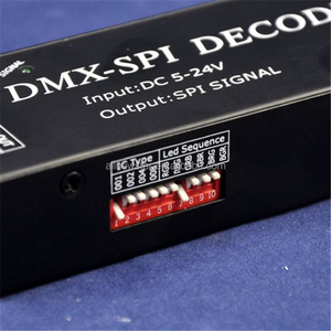 Декодер DMX на SPI, светодиодный декодер DMX, контроллер dmx512, светодиодный контроллер для светодиодных пиксельных лент WS2811,WS2812B,TM1804,TM1809,TM1812 - Product Image 3