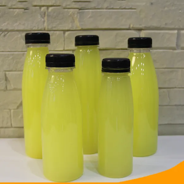 Barato 280ml 350ml 400ml 500ml embalagem de suco, garrafa clara para água de côco