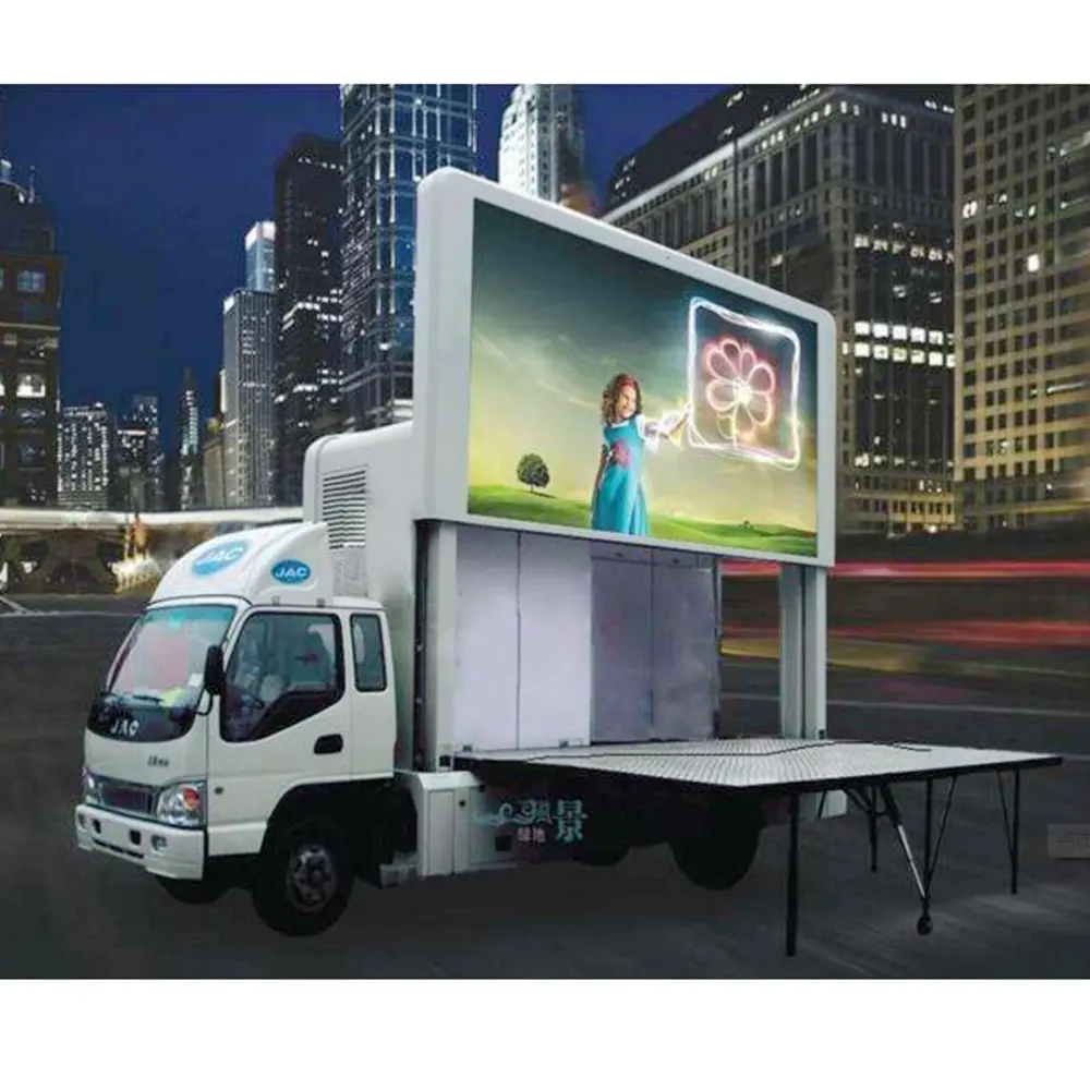 Palco mobile camion cellulare spettacolo teatrale camion con luce led