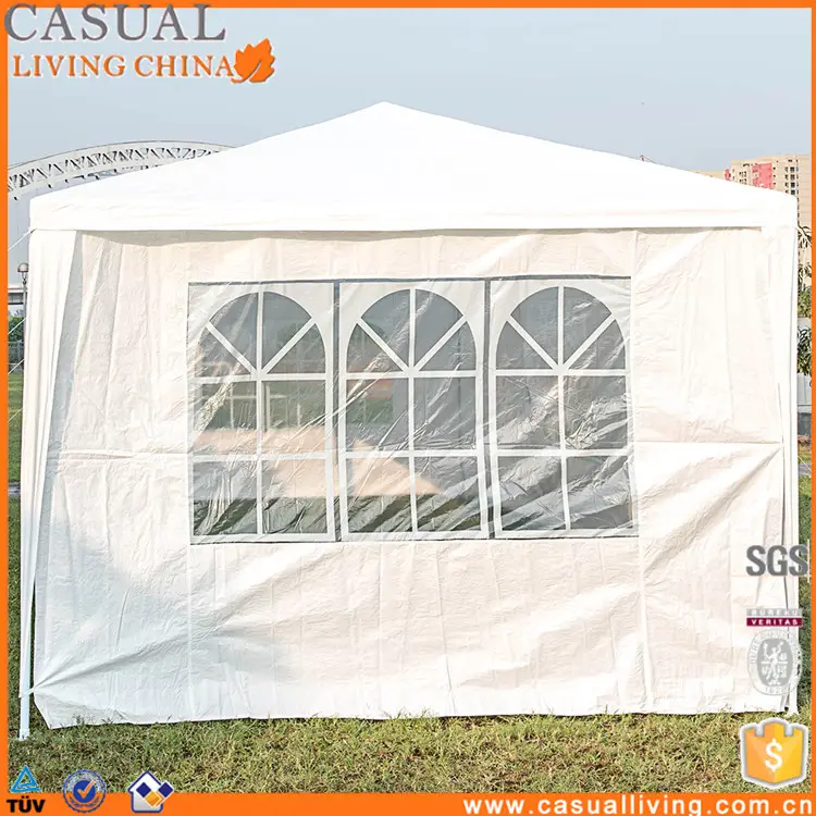 Jardín Chino fácil pop up carpa dosel inclinación gazebo plegable