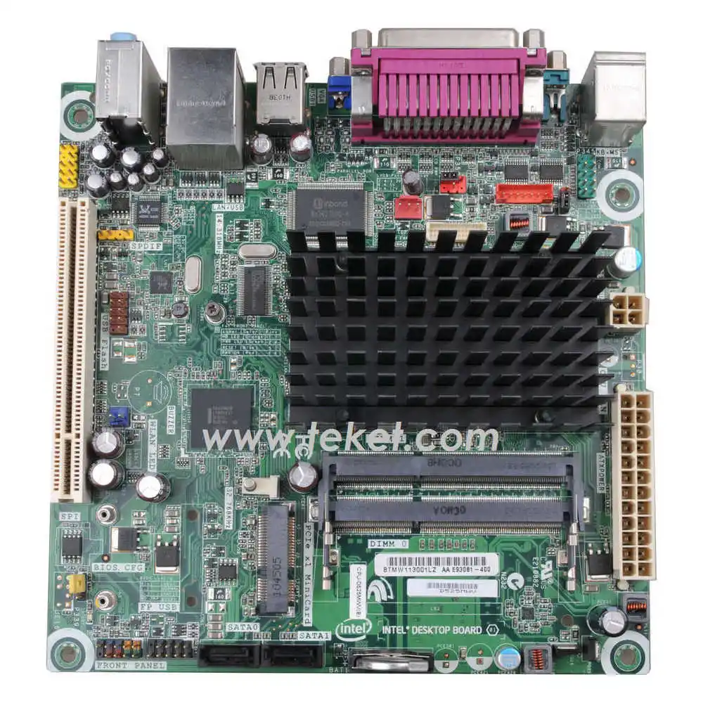 Intel original Desktop mini-itx motherboard D525MW D525MWV with ATOM D525 and NM10 LVDS fanless used in good condition