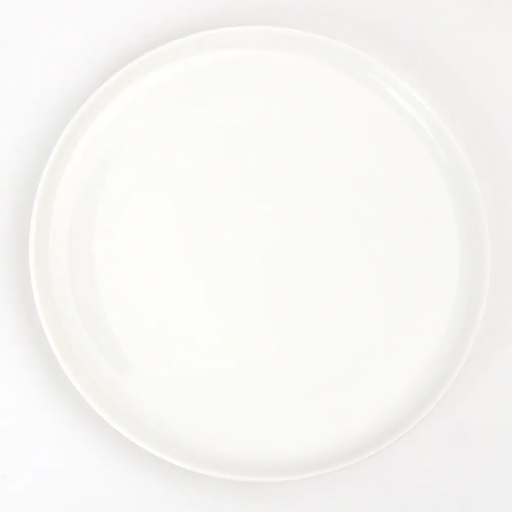 Platos de porcelana de cerámica blanca para Pizza, diseño moderno, para Hotel y restaurante, venta al por mayor