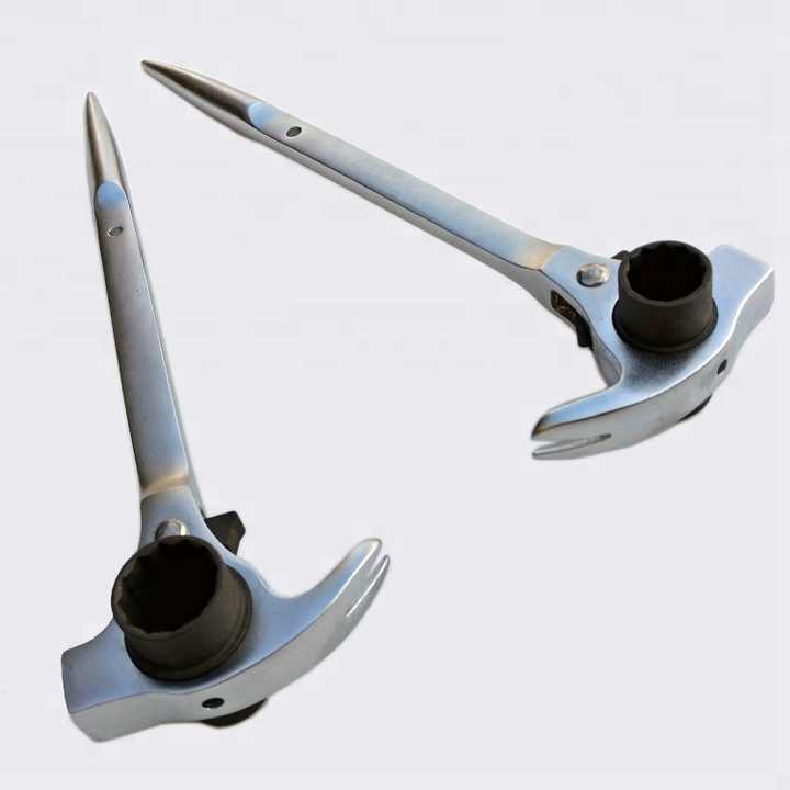 Drop Forged Multifunction Claw Hammer Ratchet Spud Wrench