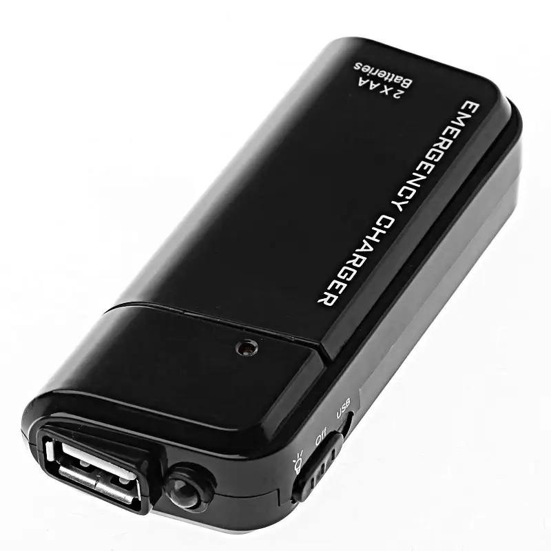 Power Bank 2XAA batteria esterna Powerbank di Backup Mobile USB per caricabatterie universale per telefono cellulare