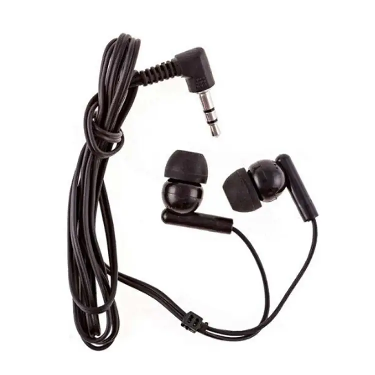 Vicsound Low price cheap disposable promotional Tour guide earphone earbud for Airline Aviation earphone