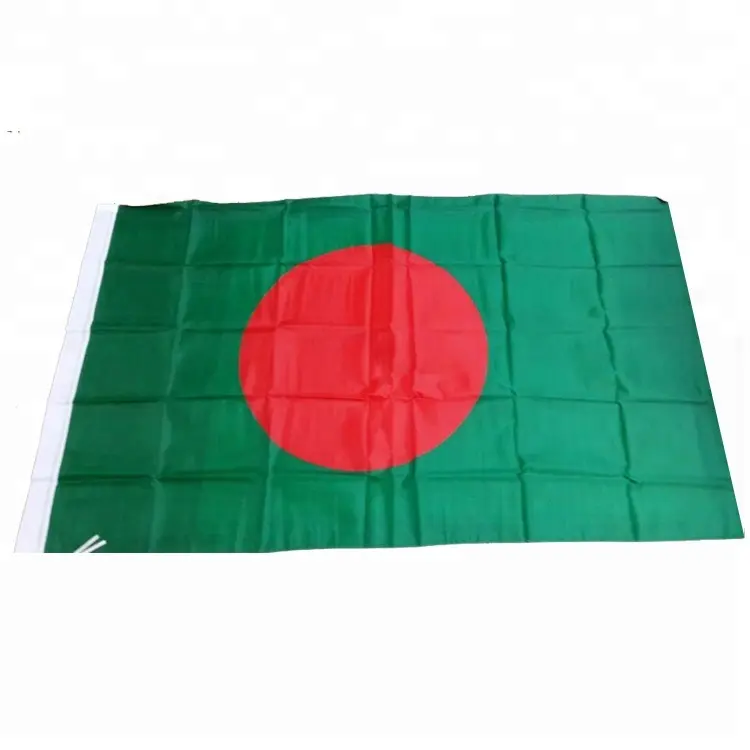 A buon mercato di stampa Dello Schermo del poliestere 3x5ft bangladesh bandiere nazionali