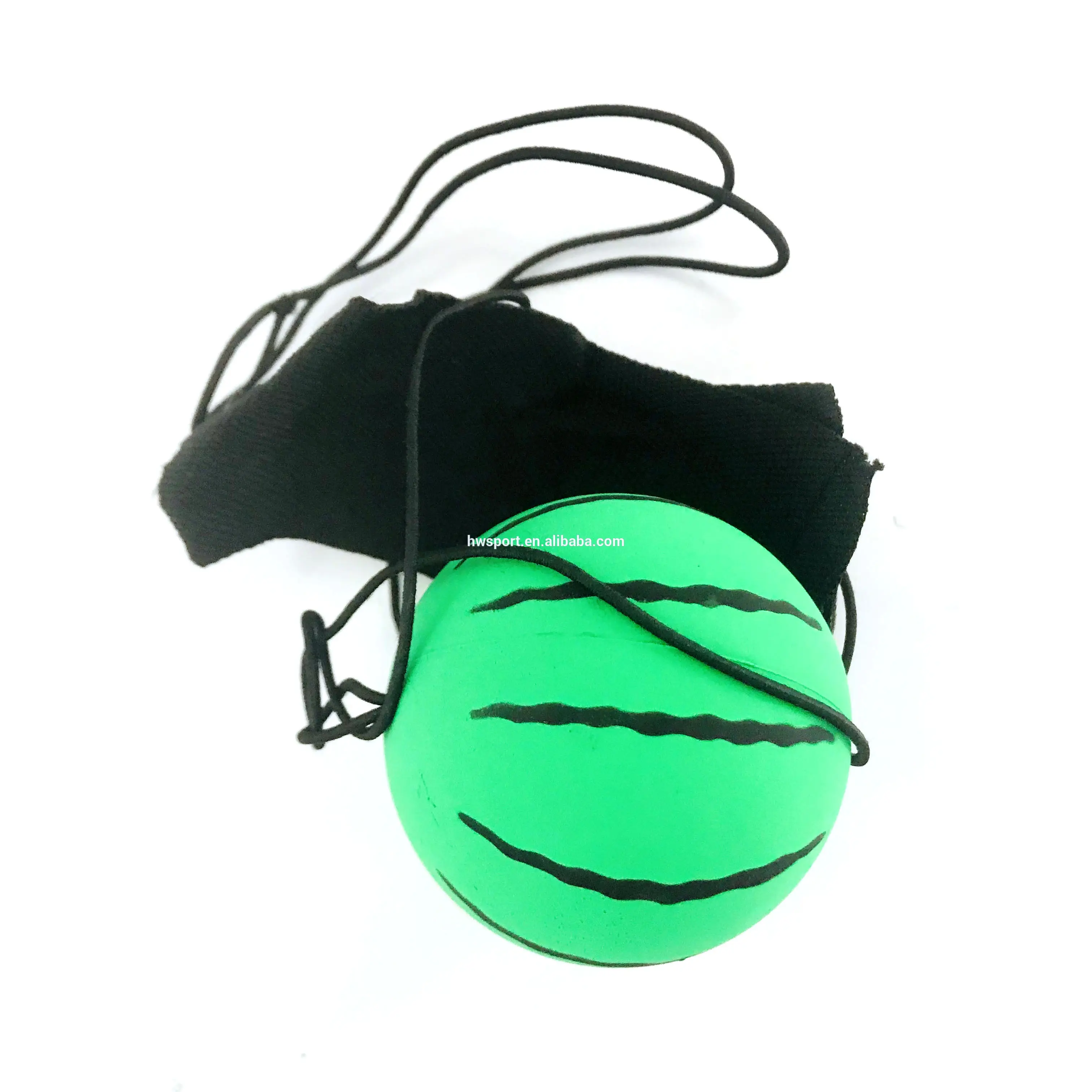 Bola de saltar con cuerda para niños, juguete de goma con forma de sandía hinchable, 2020