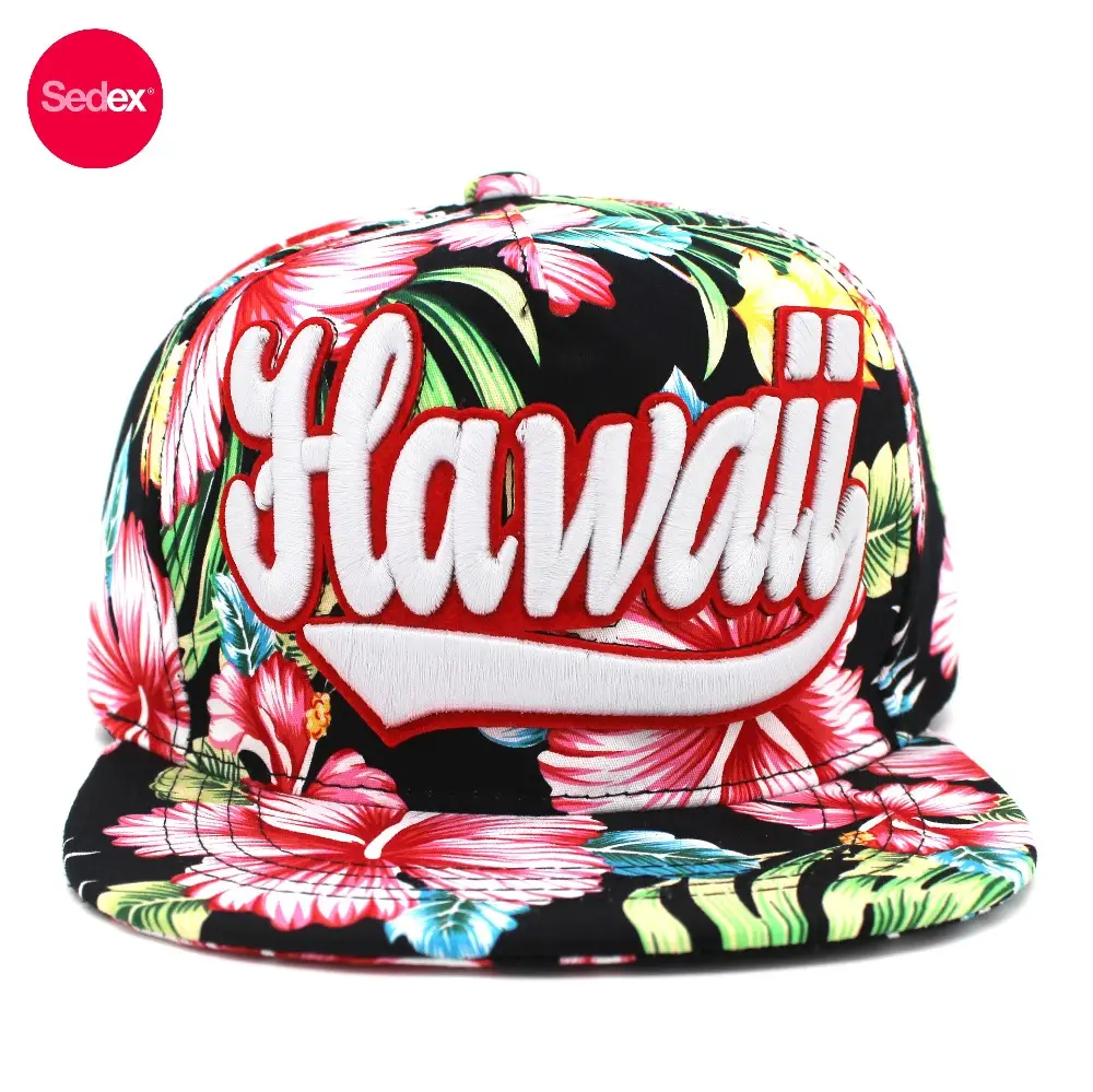 La flor hawaiana Snapback sombreros gorras