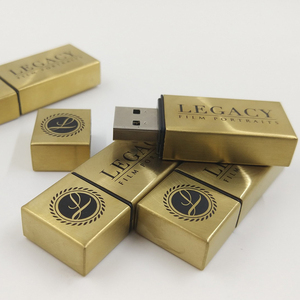 Custom Logo Printing <strong>Golden</strong> Metal Pendrive 64Gb <strong>Usb</strong> 3.0 Flash Drive