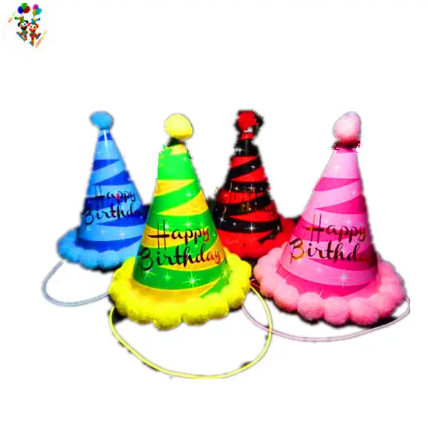 Cappelli di carta per feste di buon compleanno divertenti per bambini personalizzati economici HPC-3331