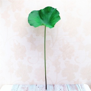 S-1232 New Design Summer Artificial LaTeX <strong>Lotus</strong> <strong>Leaf</strong> <strong>Lotus</strong> Flower Stem for Window Dressing Decoration - Product Image 3
