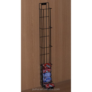 Benutzerdefinierte eisen stahl stange haken arm stand einzelhandel shop pop spinning metall trinken flaschen display rack für hängen