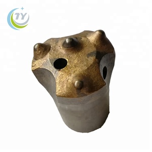 4 Hartmetalls pitzen Gesteins bohren Konischer Bohr knopf 32mm für den Erz abbau - Product Image 4