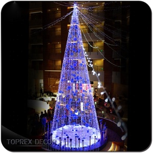 TOPREX dekor yapay noel dekorasyon açık <span class=keywords><strong>led</strong></span> dize ışıklı büyük bayrak direği noel ağacı
