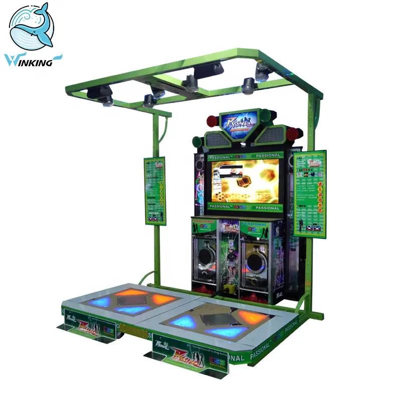 Coin operated 3D motion sensing dancing simulator game machine arcade dancing game machine