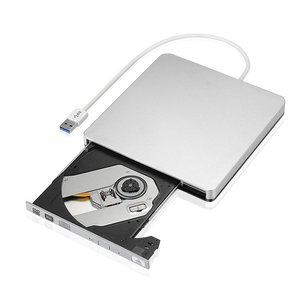 USB3.0超薄外部DVD驱动器刻录机光驱光盘 +/-RW DVD +/-RW超级驱动器兼容Mac Pro Air iMac