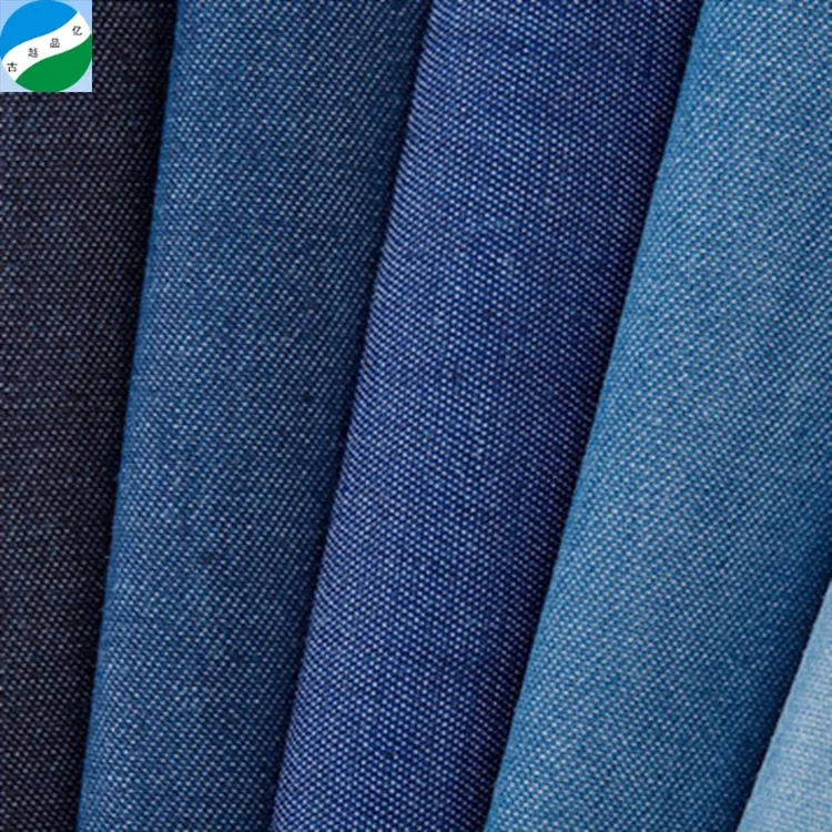 Alta calidad indigo algodón de poliéster tc denim tela para jeans