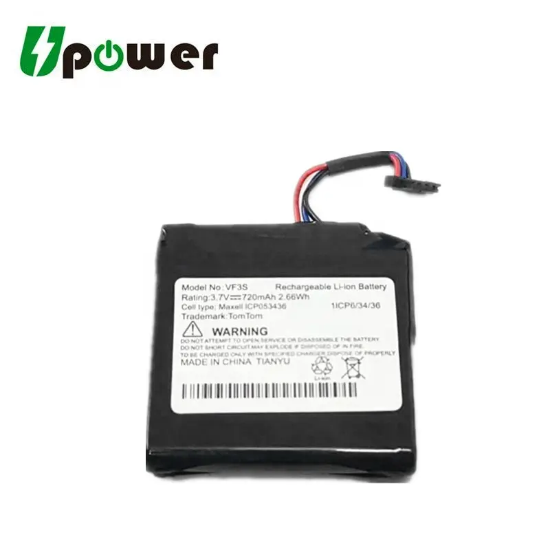 3.7 V 720 mAh जीपीएस नेविगेटर बैटरी AHA11108002 VF3H Tomtom जाओ 400 के लिए 4.3 "जाओ 400 टच