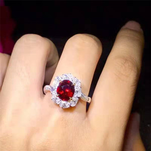 SGARIT Preciousเครื่องประดับอัญมณี18K Gold 2.07ct Pigeon Blood Red Unheatedทับทิมแหวนหิน