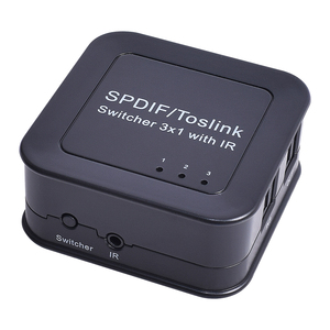 3-Way Digital Toslink <strong>Switch</strong> SPDIF Optical <strong>Audio</strong> <strong>Switch</strong> Toslink Cable Switcher Selector Hub Box for DVD CD Player - Product Image 5