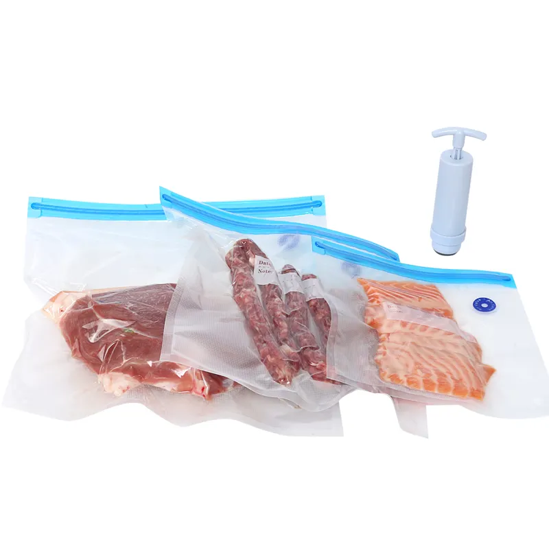 Food storage vacuum sealer bags for sweet corn/meat/rice