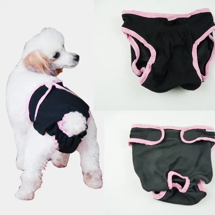 Pantalones de perro al por mayor lavable perro pañales sanitarias pañal para mascotas