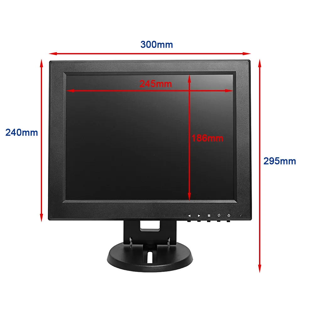 12インチVGA液晶モニター12インチテレビ、タッチスクリーンモニター