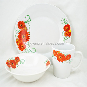 批发餐具，餐具，瓷器彩色餐具套装
