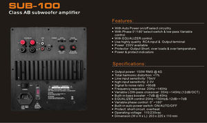 Mini módulo amplificador de potencia de Audio, Digital, para sistemas domésticos, altavoz y subwoofer - Product Image 4