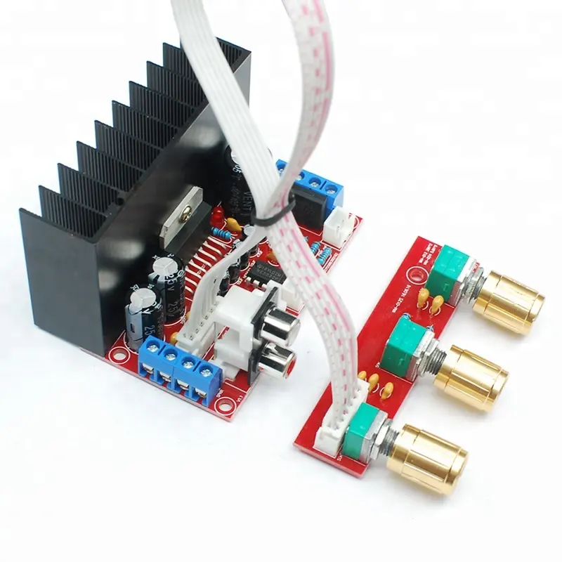 Placa amplificadora de potência tda7377, placa para amplificador de áudio, subwoofer, canal 2.1, placa de 3 canais