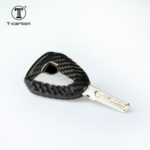 T-karbon karbon Fiber araba anahtarı durum kapak için Porsche Porsche 911 Cayman 3 anahtar kapak araba iç aksesuarları - Product Image 4