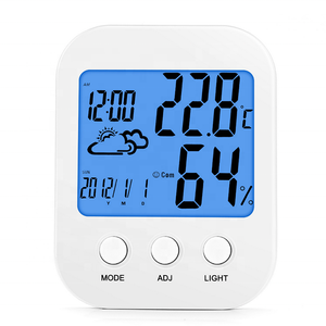 Newest Digital High-definition Large-screen Multi <strong>Thermometer</strong> Hygrometer MAX / MIN Thermo Hygrometer <strong>with</strong> Alarm Clock - Product Image 1