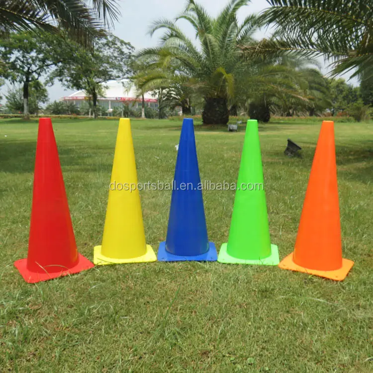 Cones plásticos para cones de marcação de treinamento esportivo