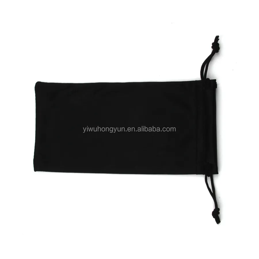 Commercio all'ingrosso occhiali borse occhiali in microfibra draw string pouch logo personalizzato borsa a buon mercato