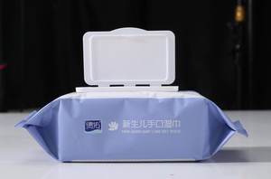 中国批发婴儿湿清爽擦拭婴儿湿毛巾电视擦拭 - Product Image 5