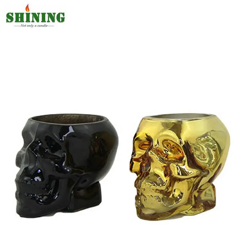 Großhandel einzigartiges Design Halloween Kerzen Duftglas Glas beängstigend Candle Paraffin Making Supplies