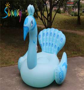 Riesiger aufblasbarer Schwimmer, aufblasbarer Flamingo/Einhorn Island Pool Float für Party über 6-8 Personen
