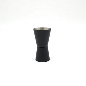 Premium Ucuz 15/30 ml 20/40 ml 25/50 ml Paslanmaz Çelik Mat Siyah Boyalı Renk kokteyl Barmen Çift Ölçme Jigger - Product Image 1