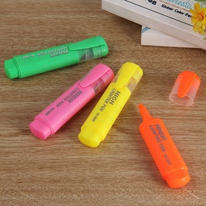 Fabricante highlighter pluma fluorescente cincel punta