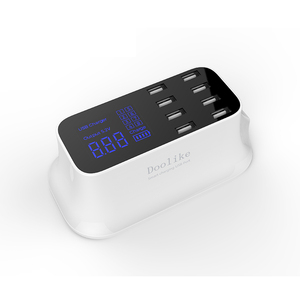 Doolike Yüksek Kalite 8 usb şarj aleti LCD akıllı usb taşınabilir çoklu usb şarj aleti cep telefonu için - Product Image 2