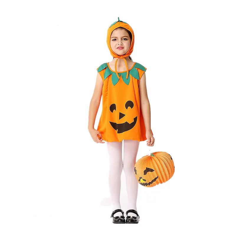 Disfraz de calabaza para niños, disfraz divertido de carnaval, naranja, vegetal, para halloween