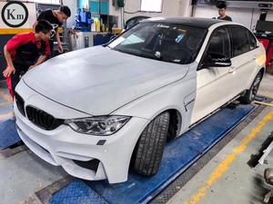 KM עבור 2013-עד F30 F35 כוונון M3 רחב גוף פגוש גוף ערכות פגושי FRP סיבי זכוכית חומר