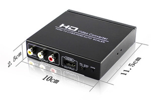 Portátil HDMI a HDMI RCA CVBS L/R convertidor de Audio de Scaler soporte 1080P con Zoom - Product Image 6
