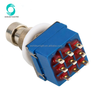 PBS-24-302-1 w LED Kreis einzigen-farbe LED 3PDT heißer verkauf elektrische gitarre teil wirkung beleuchtet pedal fuß schalter