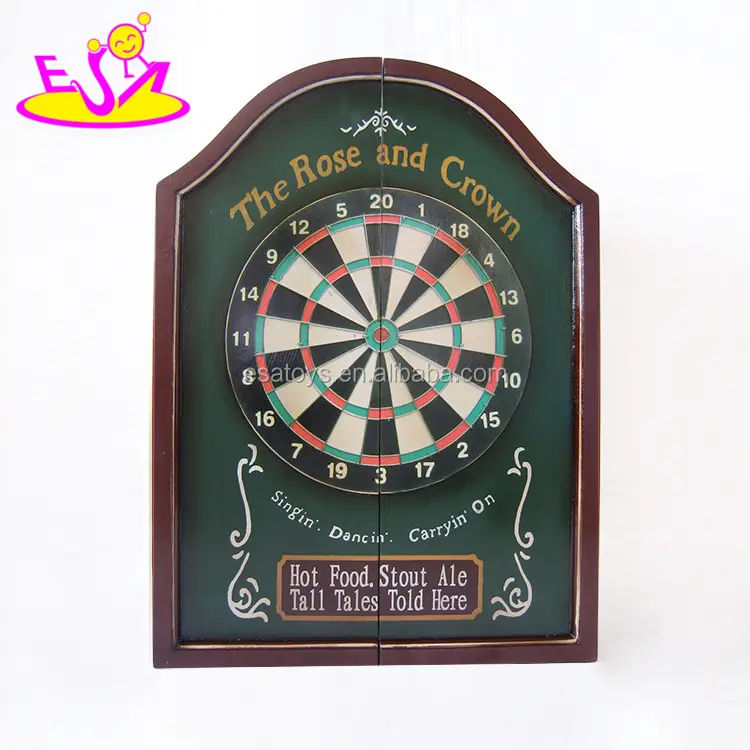Luxury and Cool Dart Set with Dart Needle and Dart Board in Wooden Cases W01A295