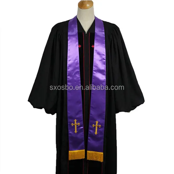 Wholesale custom clergy choir robes with church stole