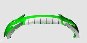 סיבי פחמן שפתיים מול המכונית מזראטי Levante <span class=keywords><strong>S</strong></span> דלתות 2016-2017