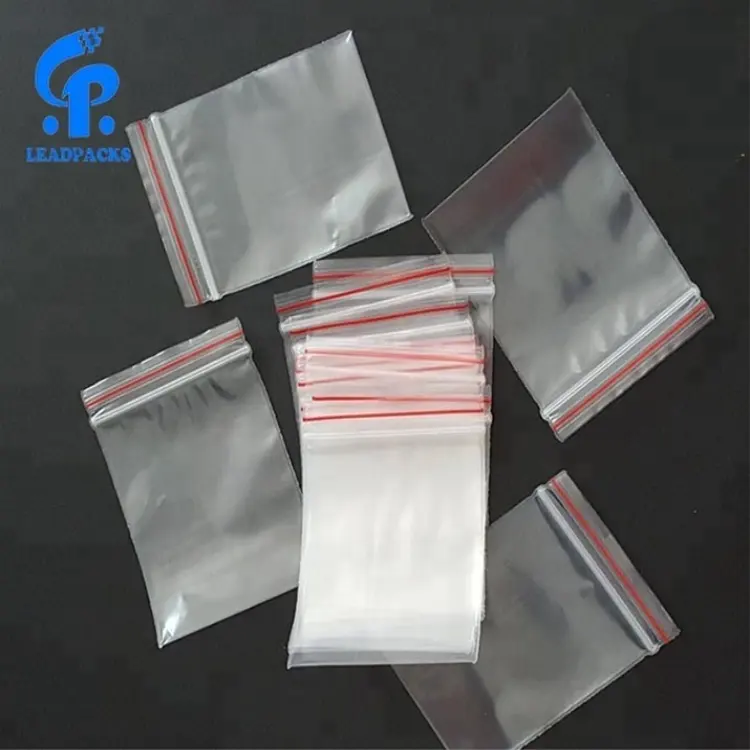 Wholesale Transparan Zip Lock Ritsleting Tas Plastik