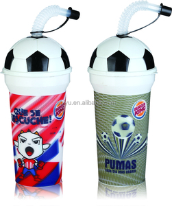 ถ้วยพลาสติกฟุตบอล,ถ้วยดื่มพร้อมฝาฟุตบอล - Product Image 1